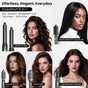 Fusionpro 6-In-1 Hot Air Styler & Thermal Brush, 2X Coanda Wrap Curler with 1.25" Barrel for Better Suction & Long-Lasting Curls, Dual-Power Fast Shiny Straightening, Sleek Black Set